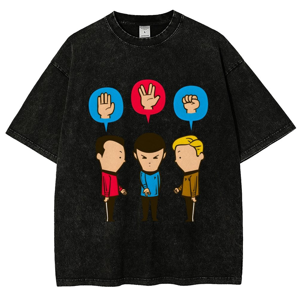 Paper – Scissors – Rock Vintage Distressed T-shirt