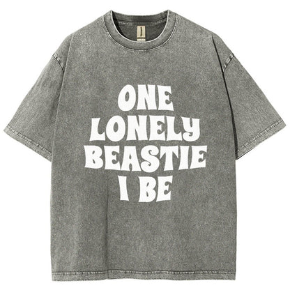 One Lonely Beastie I Be Vintage Distressed T-shirt