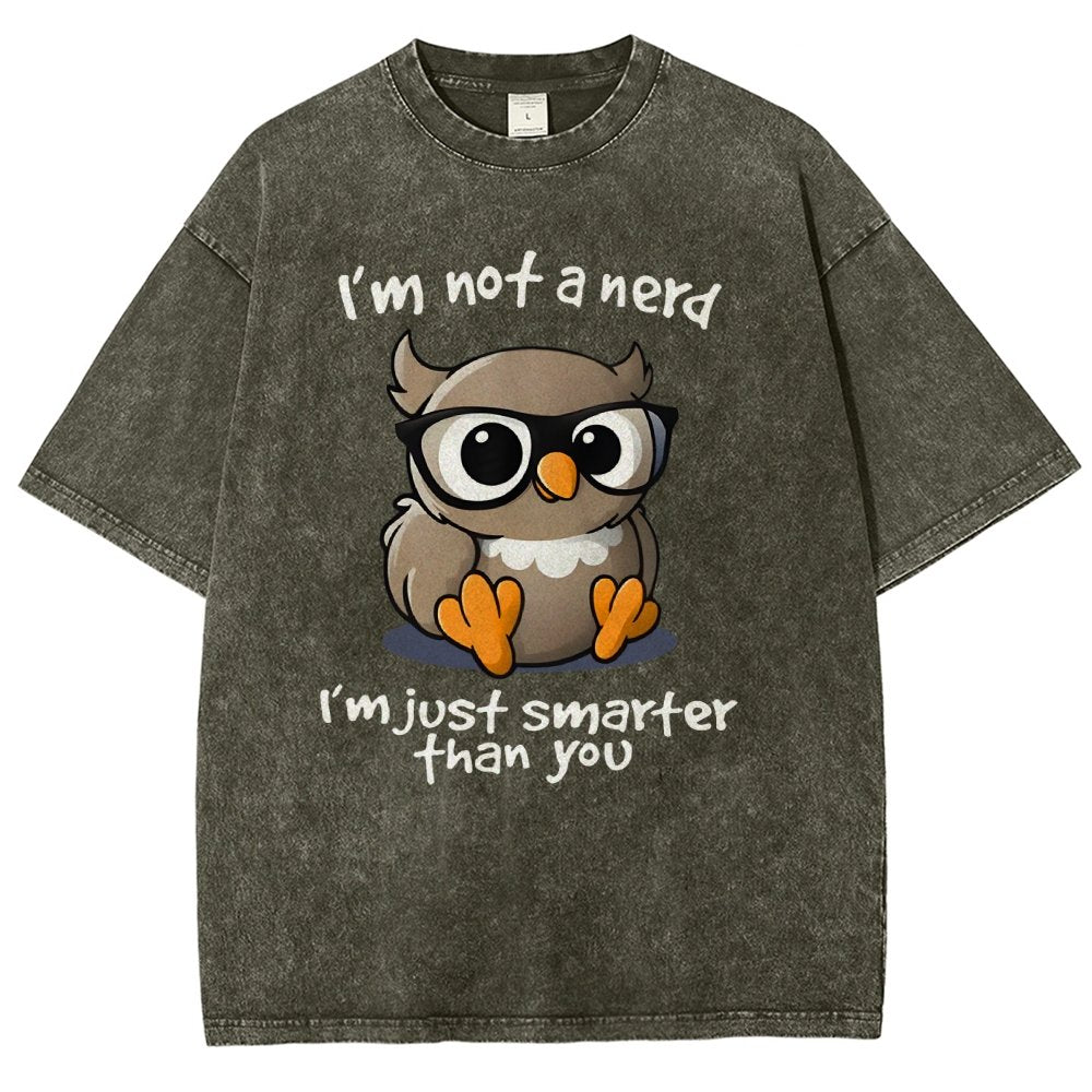 I’m Not A Nerd I’m Just Smarter Than You Vintage Distressed T-shirt