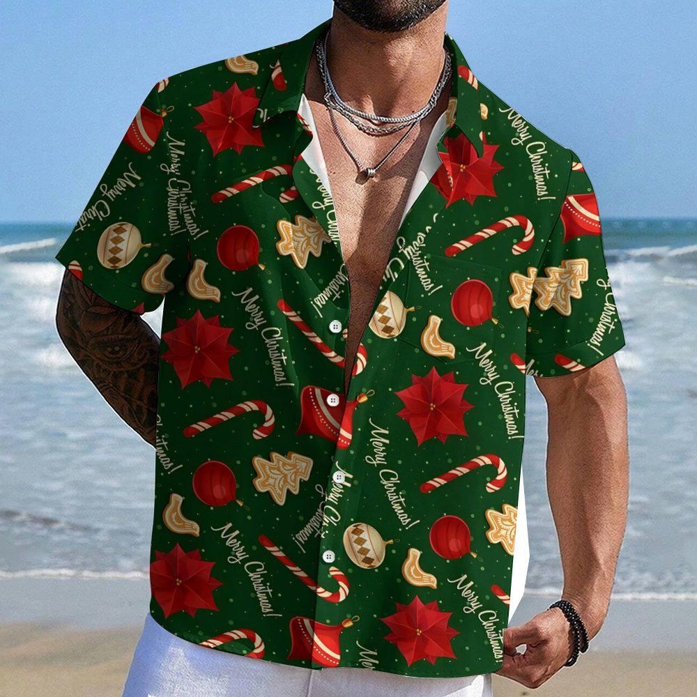 Merry Christmas Print Geeky Shirt
