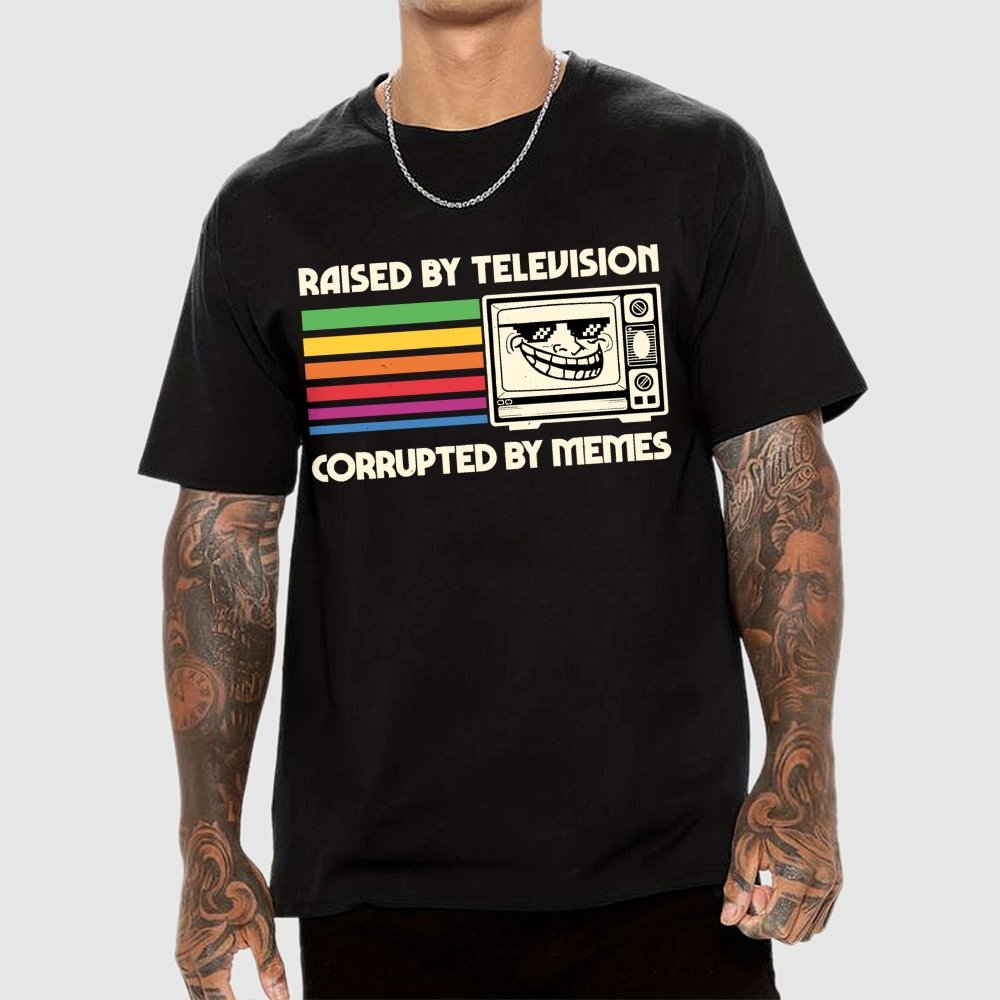 Corrupted by Memes Geek T-Shirt