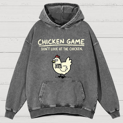Chicken Game Vintage Distressed Hoodie
