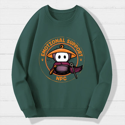 Emotional Support NPC Geek Cotton Sweatshirt