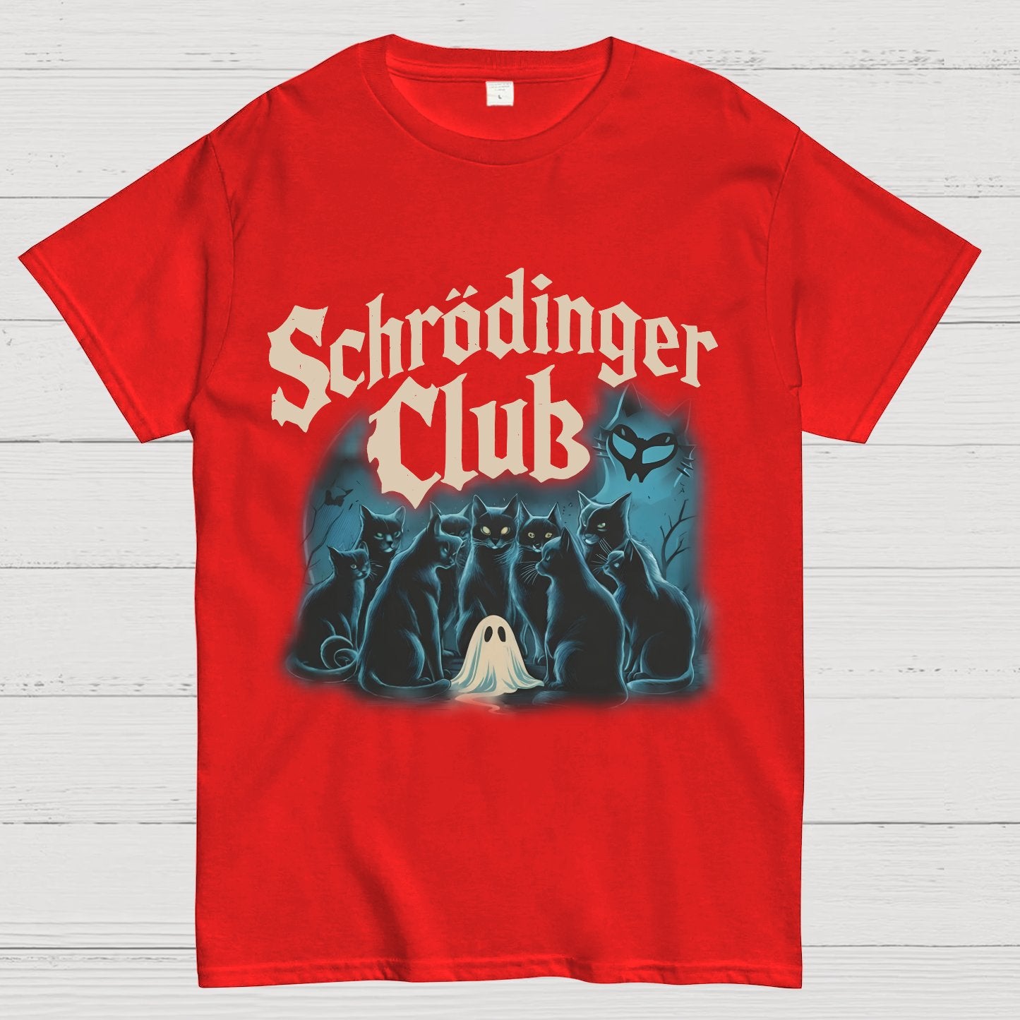 Schrödinger Cat Club Halloween Geeky T-Shirt