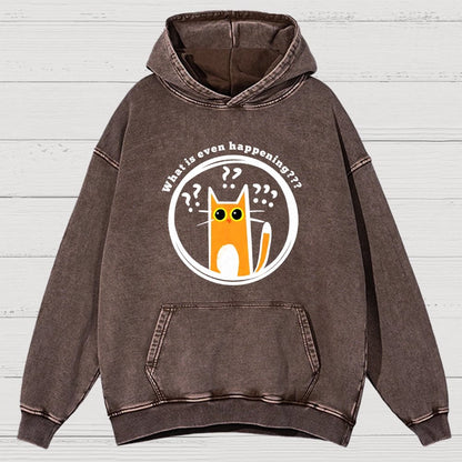 What is Even Happening Vintage Distressed Hoodie