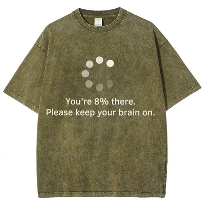 Brain Update Vintage Distressed T-shirt