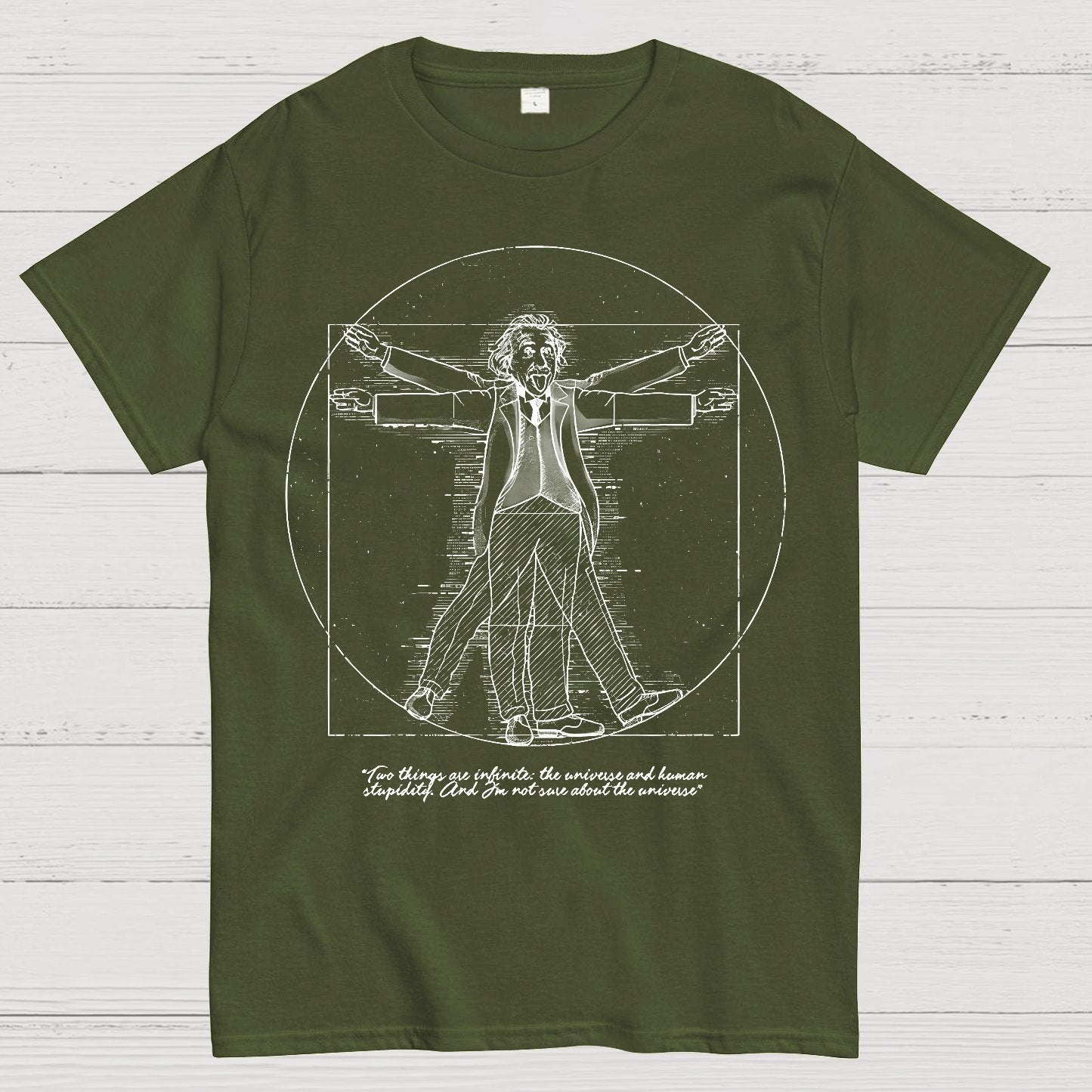 Vitruvian Genius Geek T-Shirt