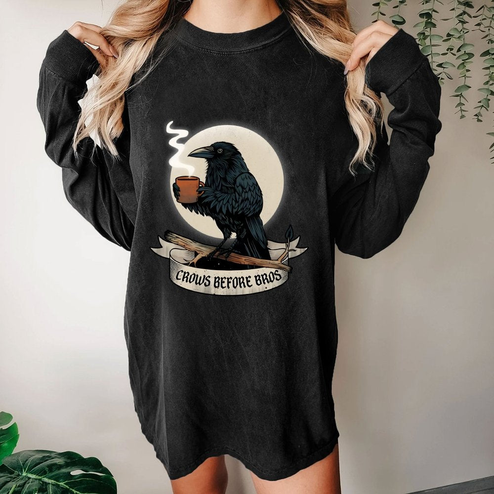 Crows Before Crows Washed Long Sleeve Tee