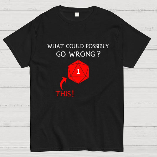 What Could Possibly Go Wrong Question Mark Geek T-Shirt