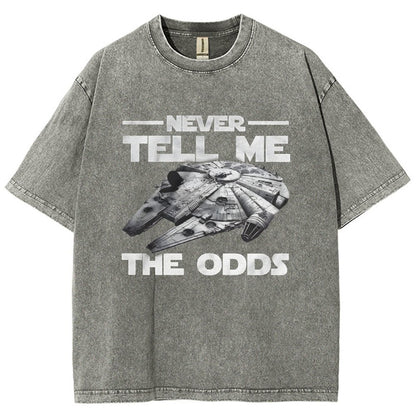 Never tell me the odds Vintage Distressed T-shirt