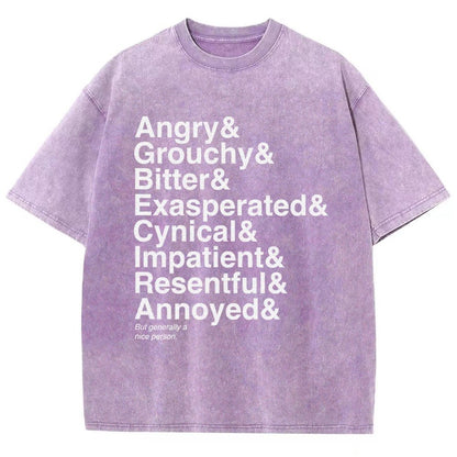 Generally A Nice Person Vintage Distressed T-shirt