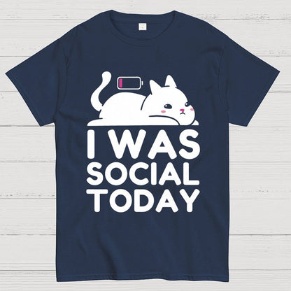 I Was Social Today Geek T-Shirt