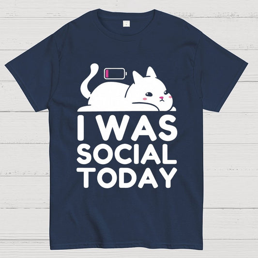 I Was Social Today Geek T-Shirt