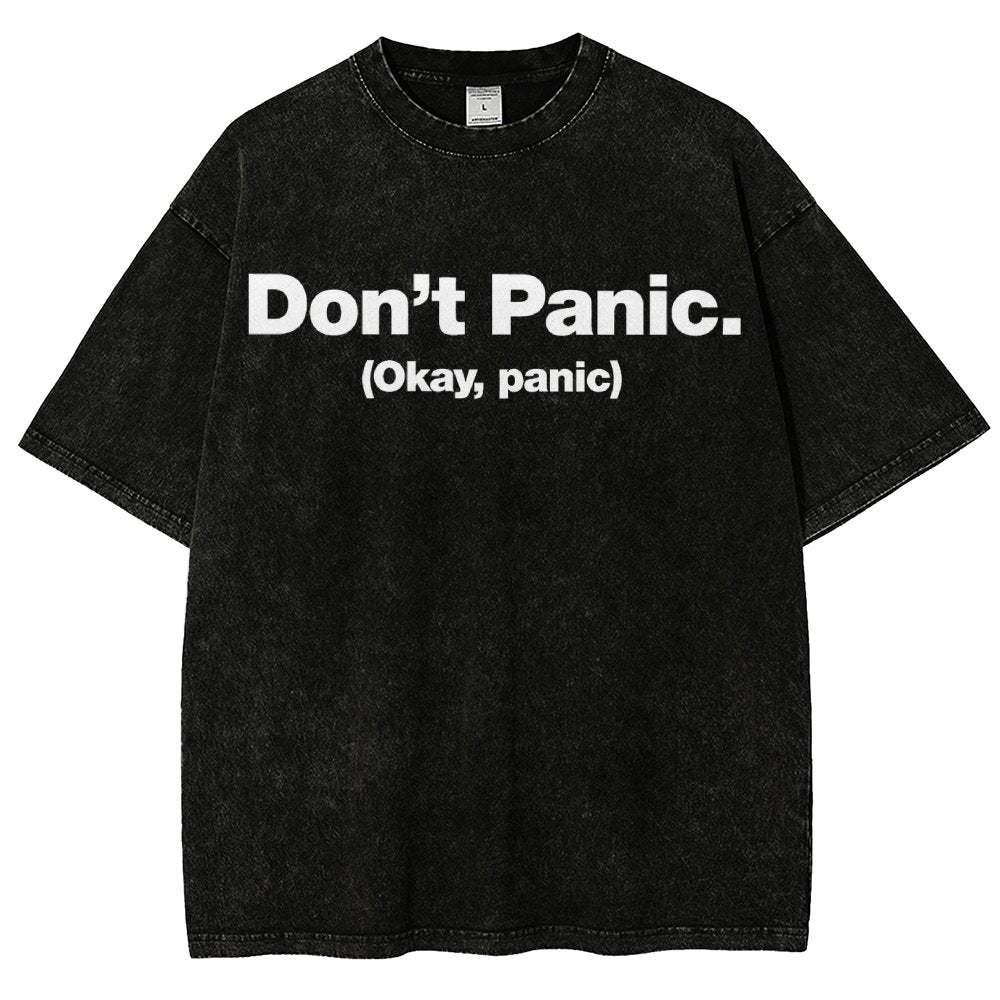 Okay Panic Vintage Distressed T-shirt