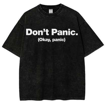 Okay Panic Vintage Distressed T-shirt