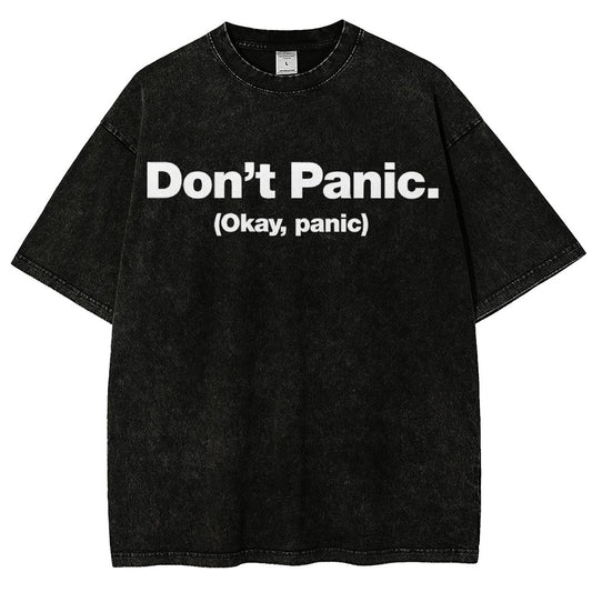 Okay Panic Vintage Distressed T-shirt