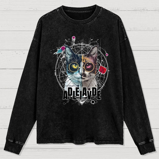 Schrödinger's Cat Washed Long Sleeve Tee