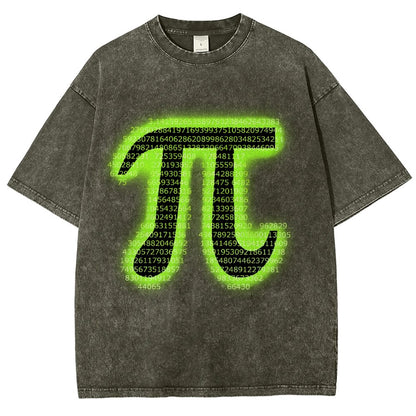 Pi Vintage Distressed T-shirt