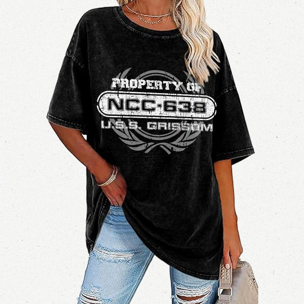 Vintage Property of ABC123 Vintage Distressed T-shirt