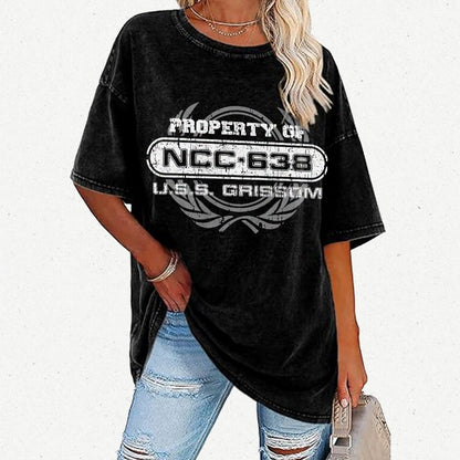 Vintage Property of ABC123 Vintage Distressed T-shirt