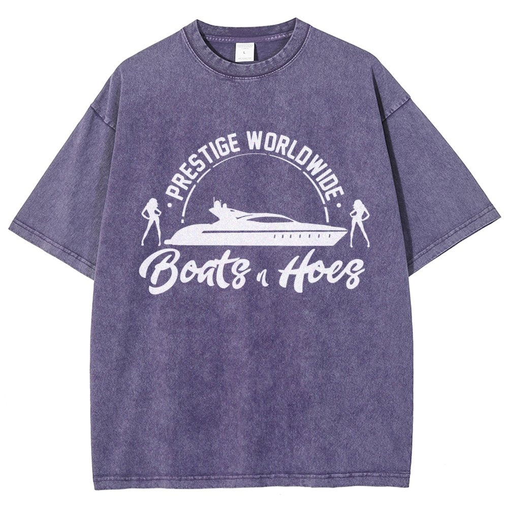 Boats 'n Hoes Vintage Distressed T-shirt