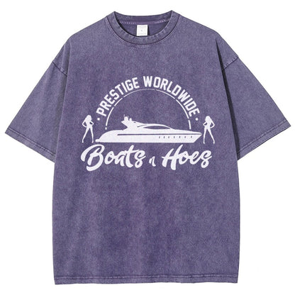 Boats 'n Hoes Vintage Distressed T-shirt