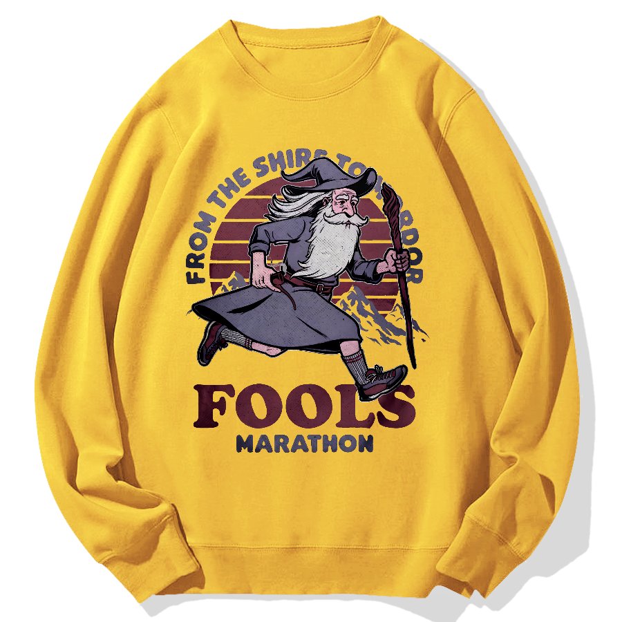 Fools Marathon Geek Cotton Sweatshirt