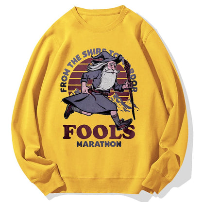 Fools Marathon Geek Cotton Sweatshirt