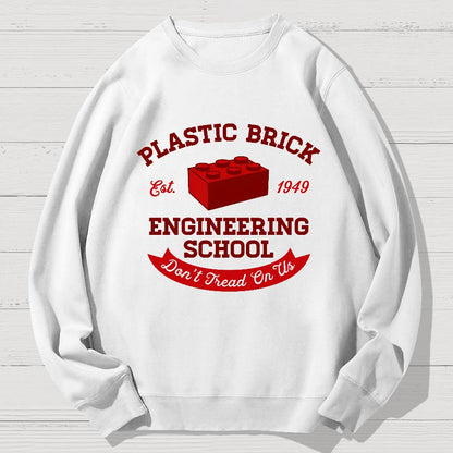 Plastic Building Bricks Engineering School Geek Cotton Sweatshirt