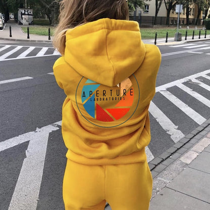 Aperture Printed Back Unisex Cotton Hoodie
