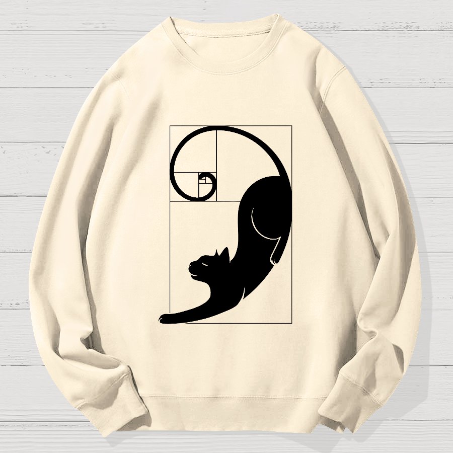 Fibonacci Kittens Geek Cotton Sweatshirt
