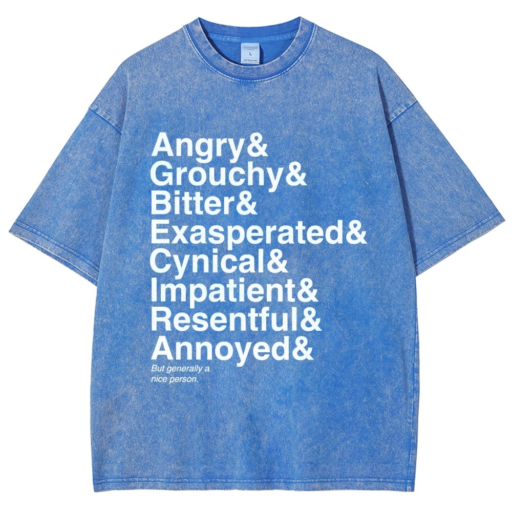 Generally A Nice Person Vintage Distressed T-shirt