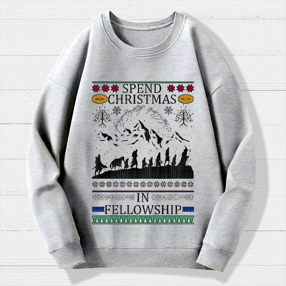Spent Christmas in Group Geek Cotton Sweatshirt