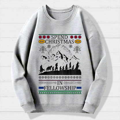 Spent Christmas in Group Geek Cotton Sweatshirt