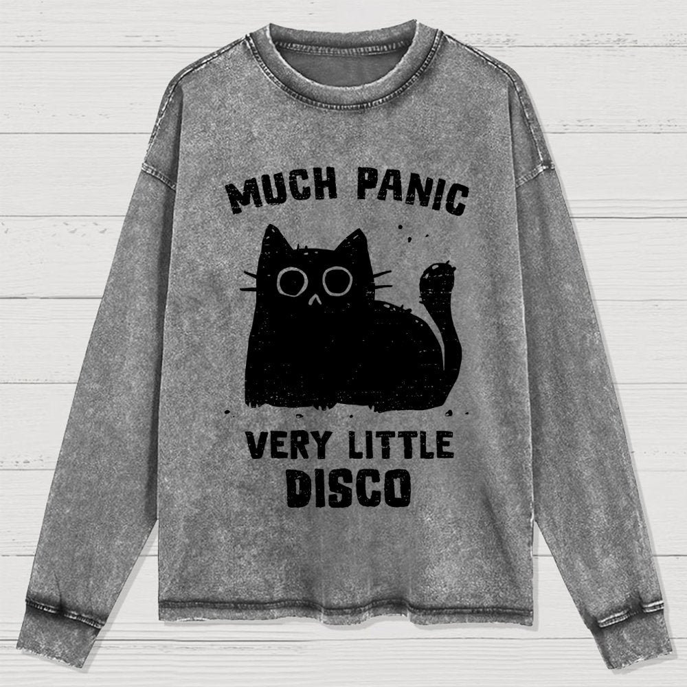 Much Panic, Very Little Disco Washed Long Sleeve Tee
