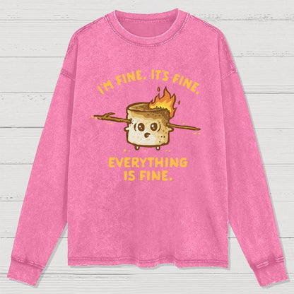 A Fine Camping Trip Washed Long Sleeve Tee