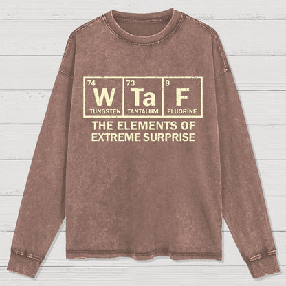 The Extreme Element of Surprise Geeky Washed Long Sleeve Tee