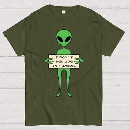 I Don't Believe In Humans Unisex Geek T-Shirt