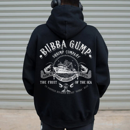 The Fruit Of The Sea Printed Back Unisex Cotton Hoodie
