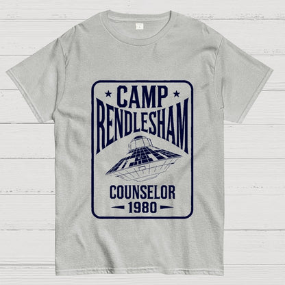 Camp Rendlesham Counselor 1980 UFO Unisex Geek T-Shirt