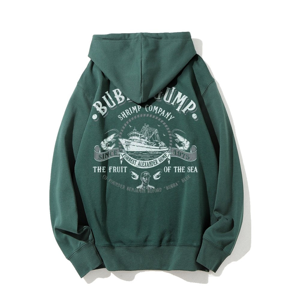 The Fruit Of The Sea Printed Back Unisex Cotton Hoodie