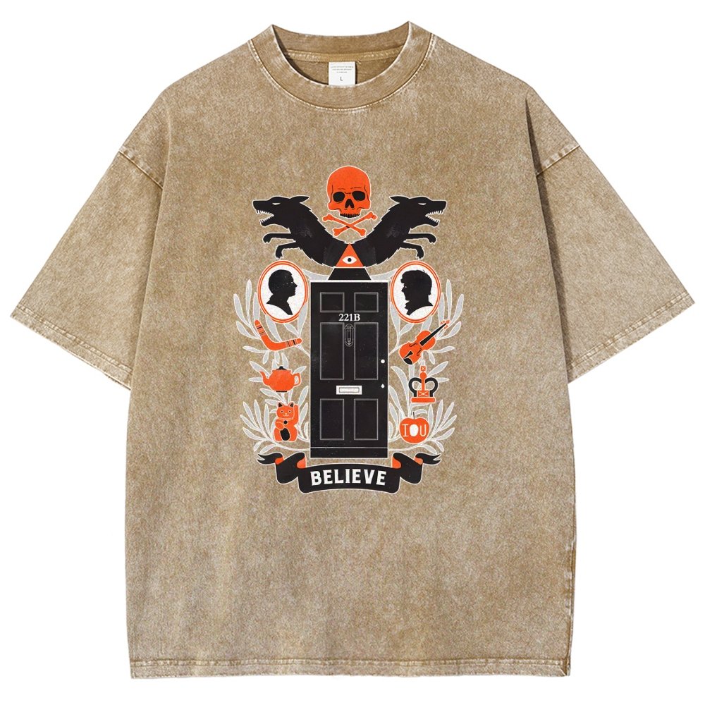221b Elm St Vintage Distressed T-shirt