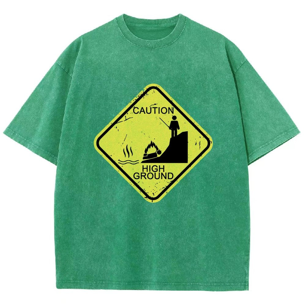 Top Spot Warning Vintage Distressed T-shirt