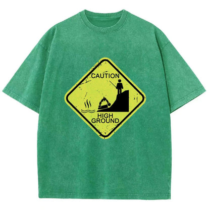 Top Spot Warning Vintage Distressed T-shirt