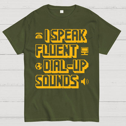 I Speak Fluent Dial-Up Sounds Geek T-Shirt