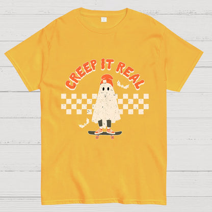 Creep it Real Vintage Ghost Halloween Geeky T-Shirt