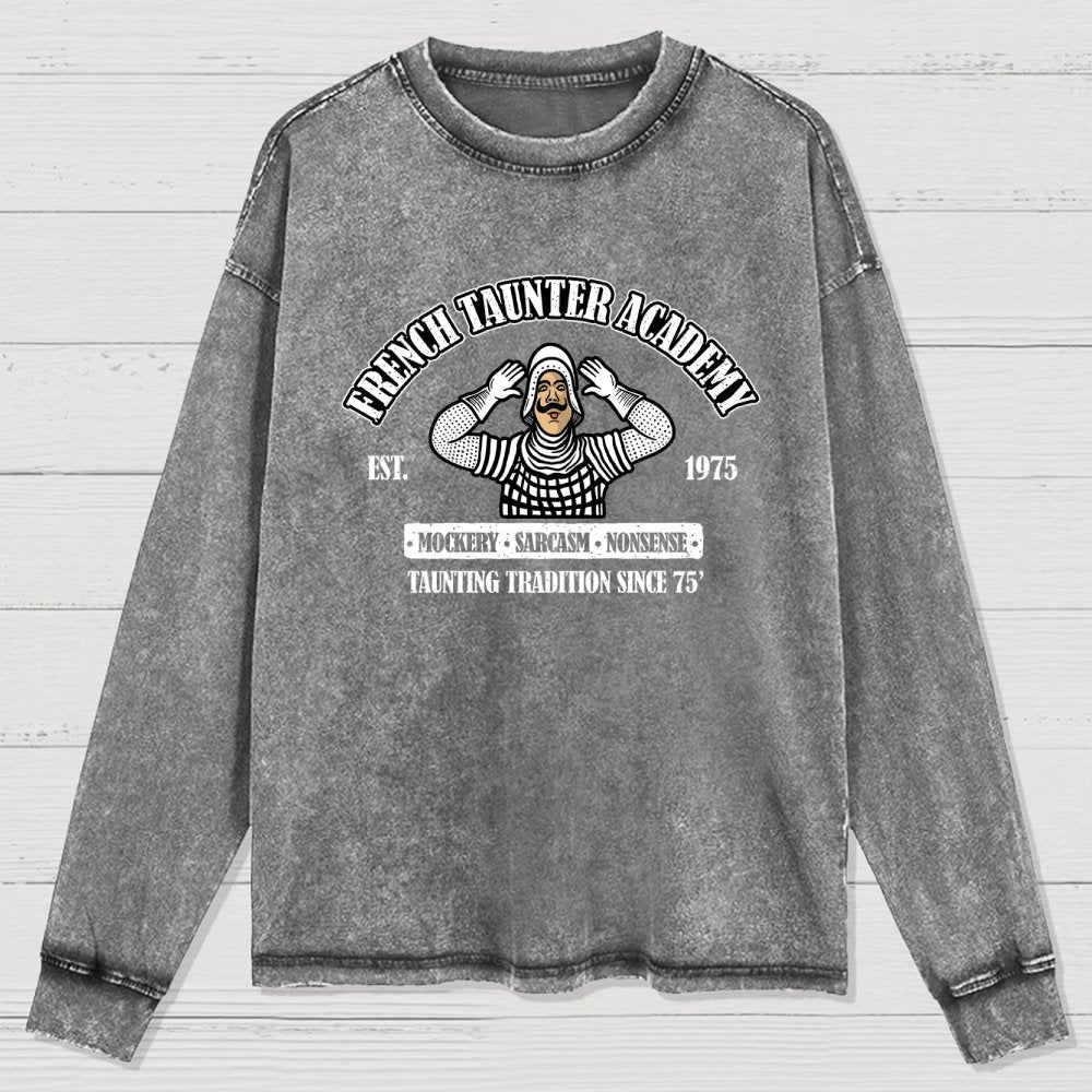 French Taunter Academy Washed Long Sleeve Tee