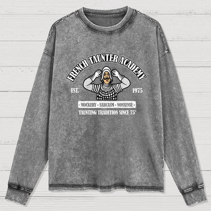 French Taunter Academy Washed Long Sleeve Tee