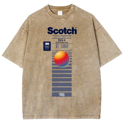 VHS Scotch E180 Vintage Distressed T-shirt