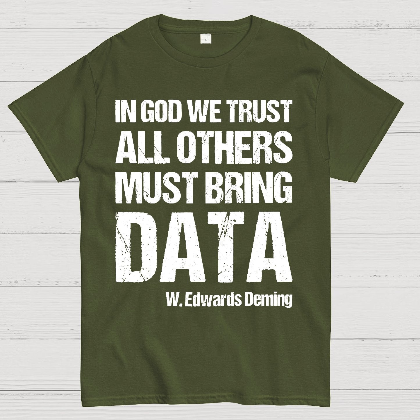In God We Trust All Others Must Bring Data Essential Geek T-Shirt